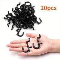 Lochplatten Hacken Halter schwarz Kunststoff