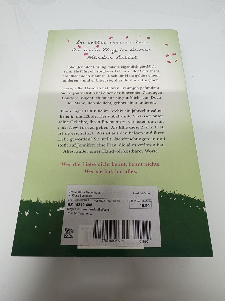 Bücher: Jojo Moyes - Eins Handvoll Worte – Gebraucht aus Lotzwil von zoekrh2 1
