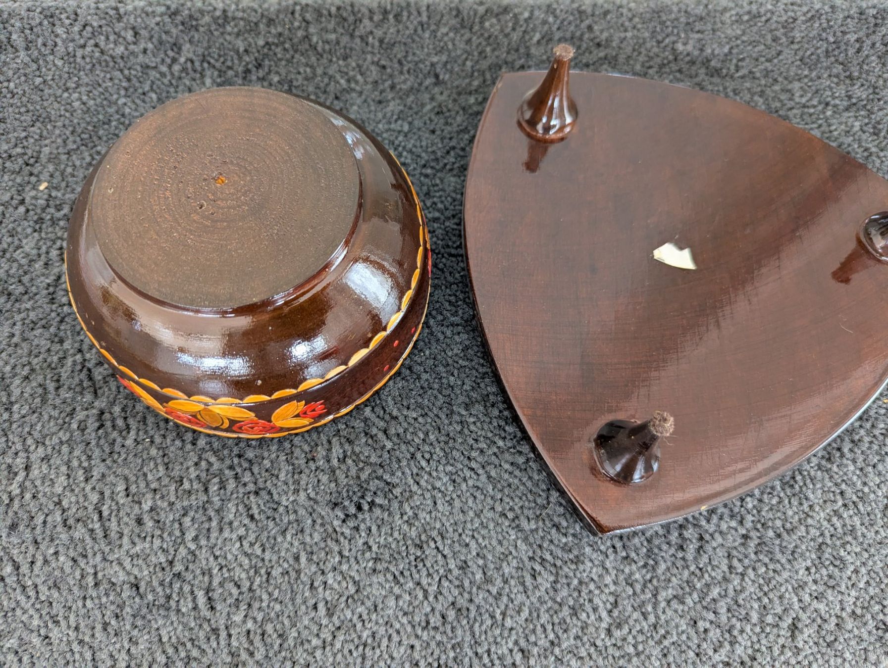 Geschirrsets: Vintage russische Schale mit Untersetzer – Gebraucht aus Ormalingen von marithias23 5