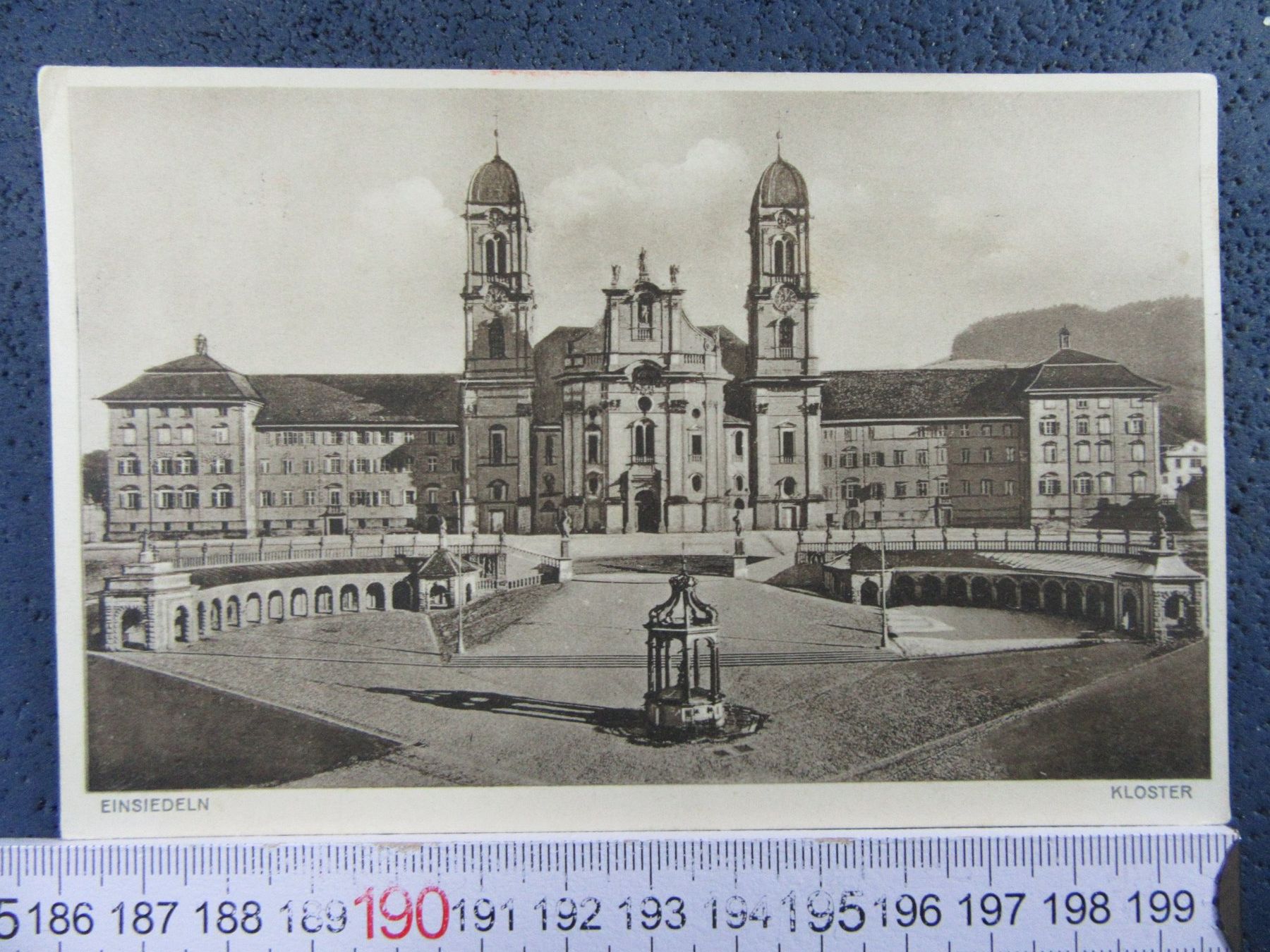 Ansichtskarten: EINSIEDELN KLOSTER 1930 SZ AK – Gebraucht aus Ettingen von Hausi4711