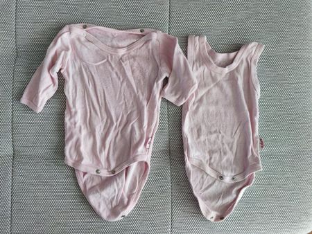 2er Set Baby Bodies, Gr. 56/62, rosa