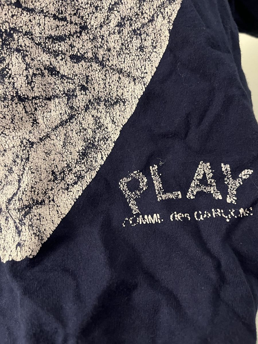 Comme Des Garcons T-shirt: Comme de garçons T- Shirt blau – Usato da Bern venduto da Zoee.pg 3