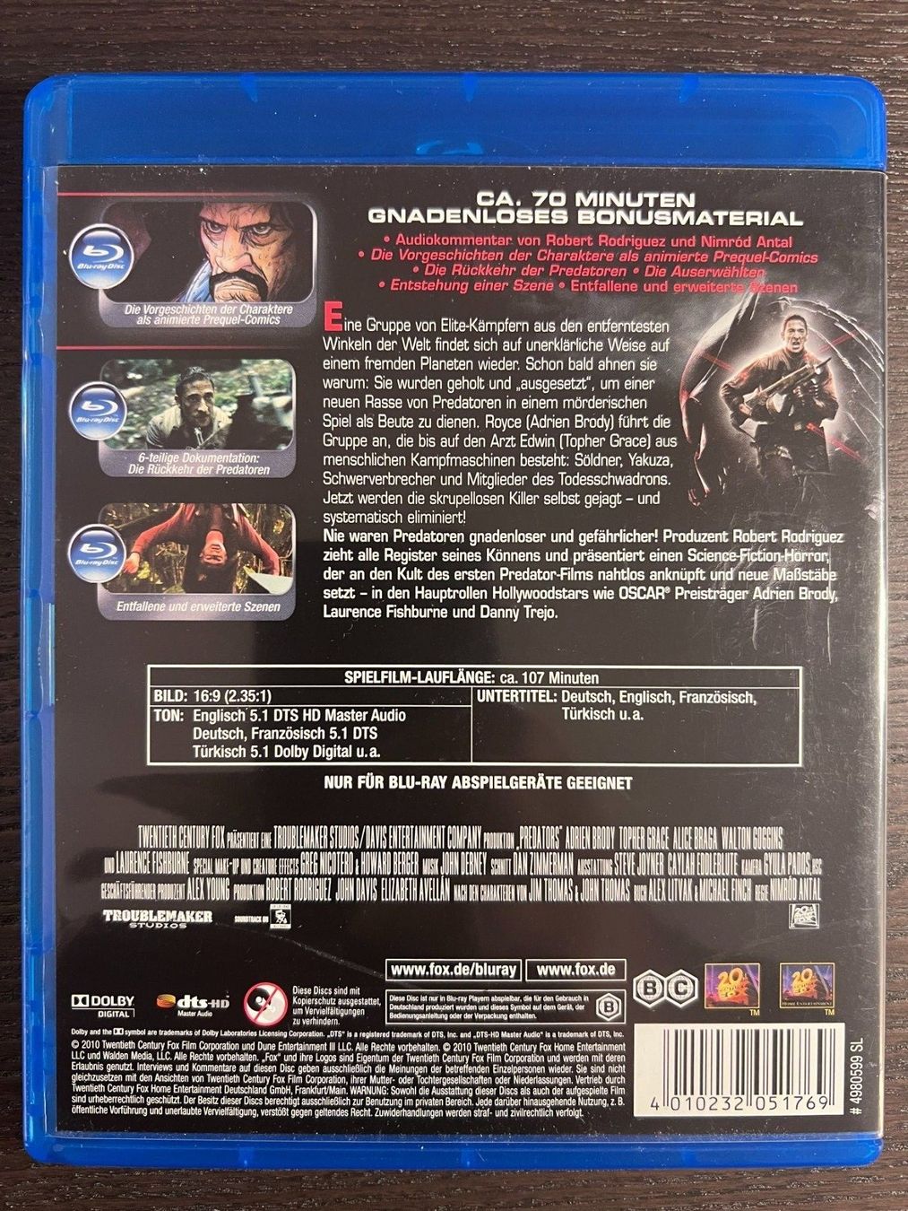 Tutti i DVDs: Predators – Usato da Zürich venduto da Blu-ray_ZH 1
