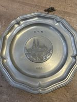 Zinn Teller Basel 1950, D.V.B., Durchmesser ca. 20cm.
