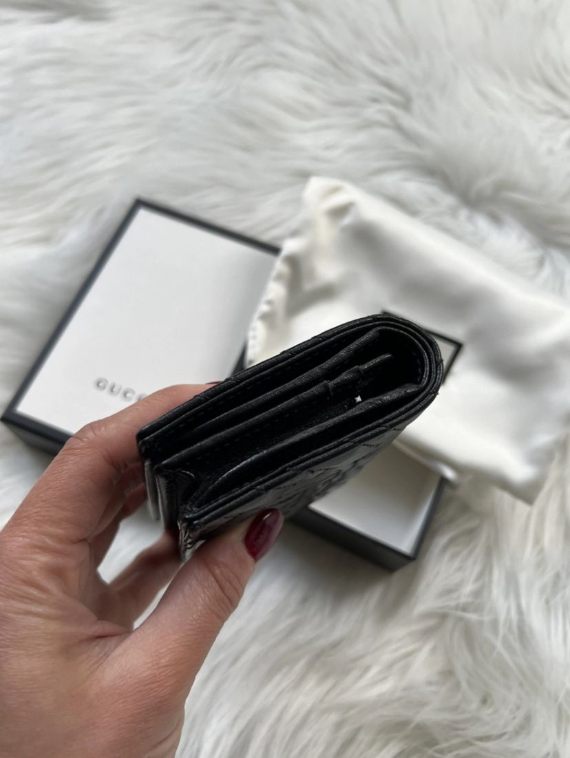 Gucci Portamonete: Gucci Marmont Leather Wallet Black, Compact Size – Nuovo (secondo la descrizione) da Erlenbach ZH venduto da adk_6c6x 8