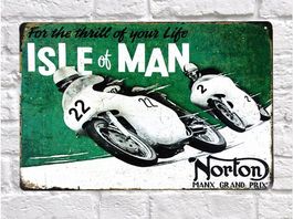 Isle of Man Blechschild 20 x 30 cm. Kostenfreie Zustellung!