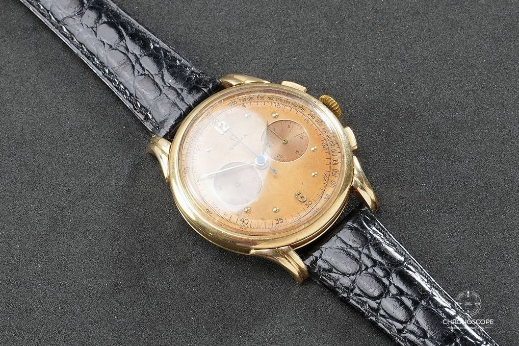 Omega Orologi: Omega Chronograph Reference OJ 2467 in 14k, original dial – Usato da Luzern venduto da ChronoScope6004 3