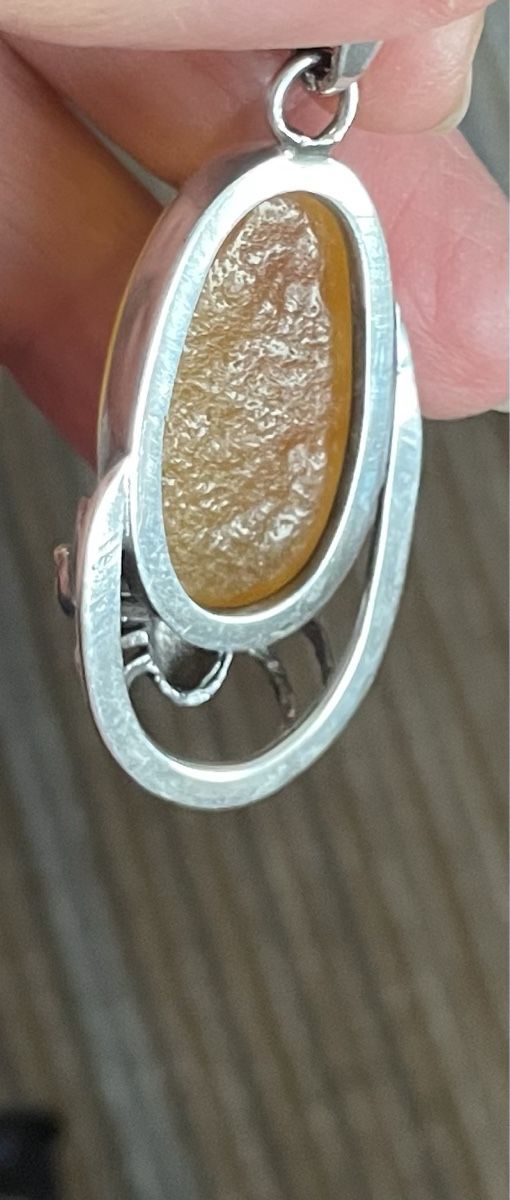Ciondoli: Spinne am Bernstein in Silber – Nuovo e nell'imballaggio originale da Ebikon venduto da elischka 1