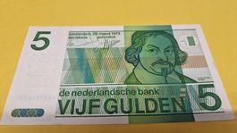 Niederlande 5 Gulden Geldschein 1973 - Vintage Rarität!