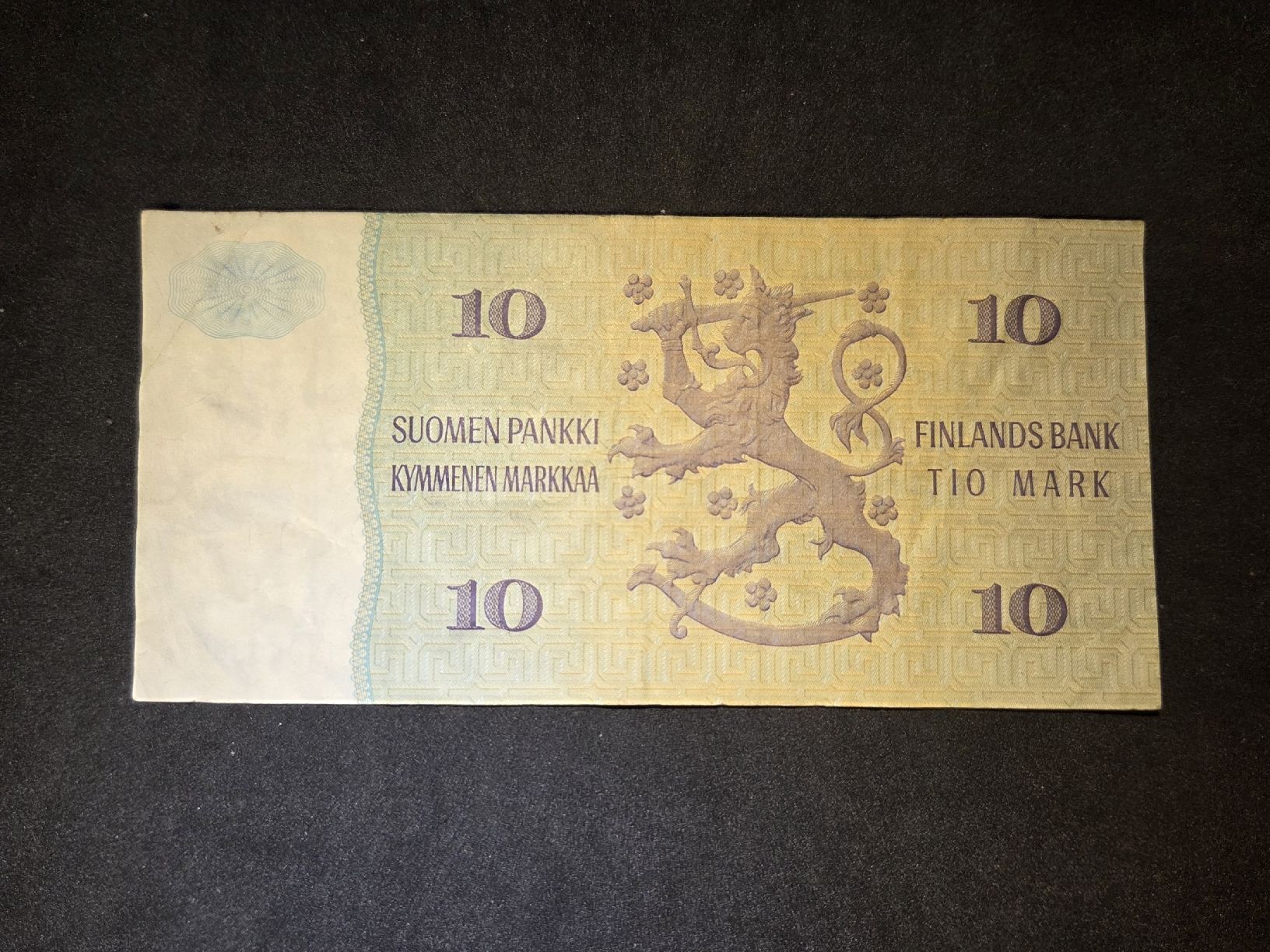 Banknoten: 10 Mark - Finland - 1980 – Gebraucht aus Geroldswil von Antica01 1