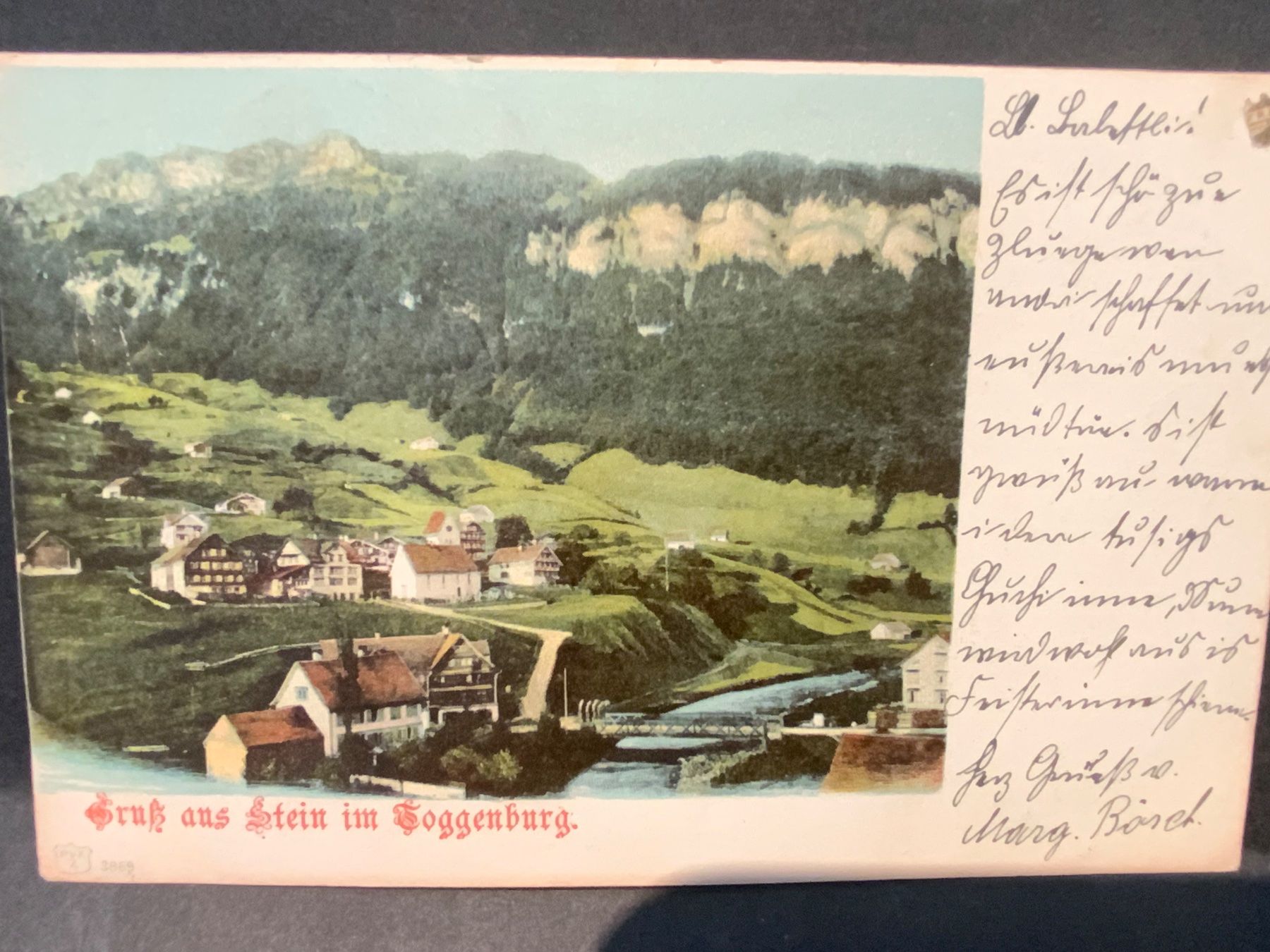 Cartoline postali: AK Stein im Toggenburg  1907 – Usato da Wila venduto da 7churfirsten