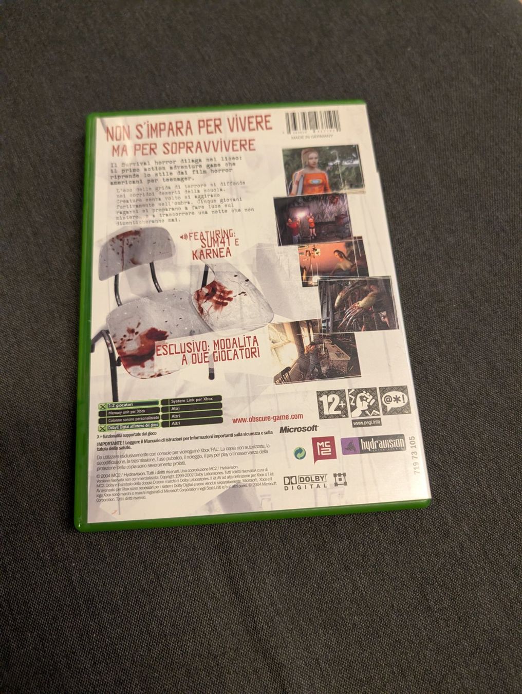 Jeux: Obscure Microsoft Xbox – D'occasion à Giubiasco par Tici__nerd_Giubiasco 1
