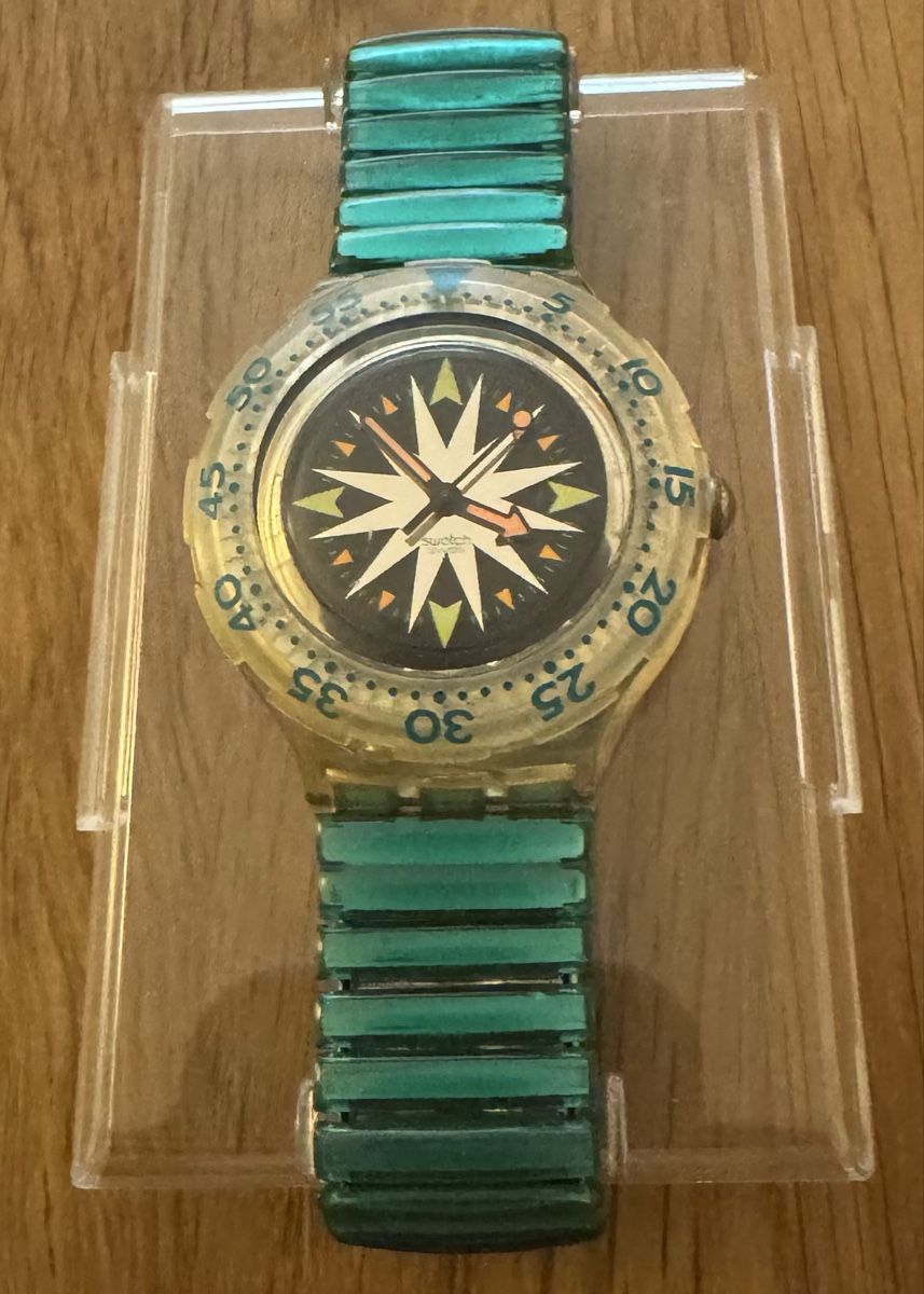 Swatch Orologi: Swatch Scuba  Mint Drops 1993 – Nuovo e nell'imballaggio originale da Basel venduto da Touri94