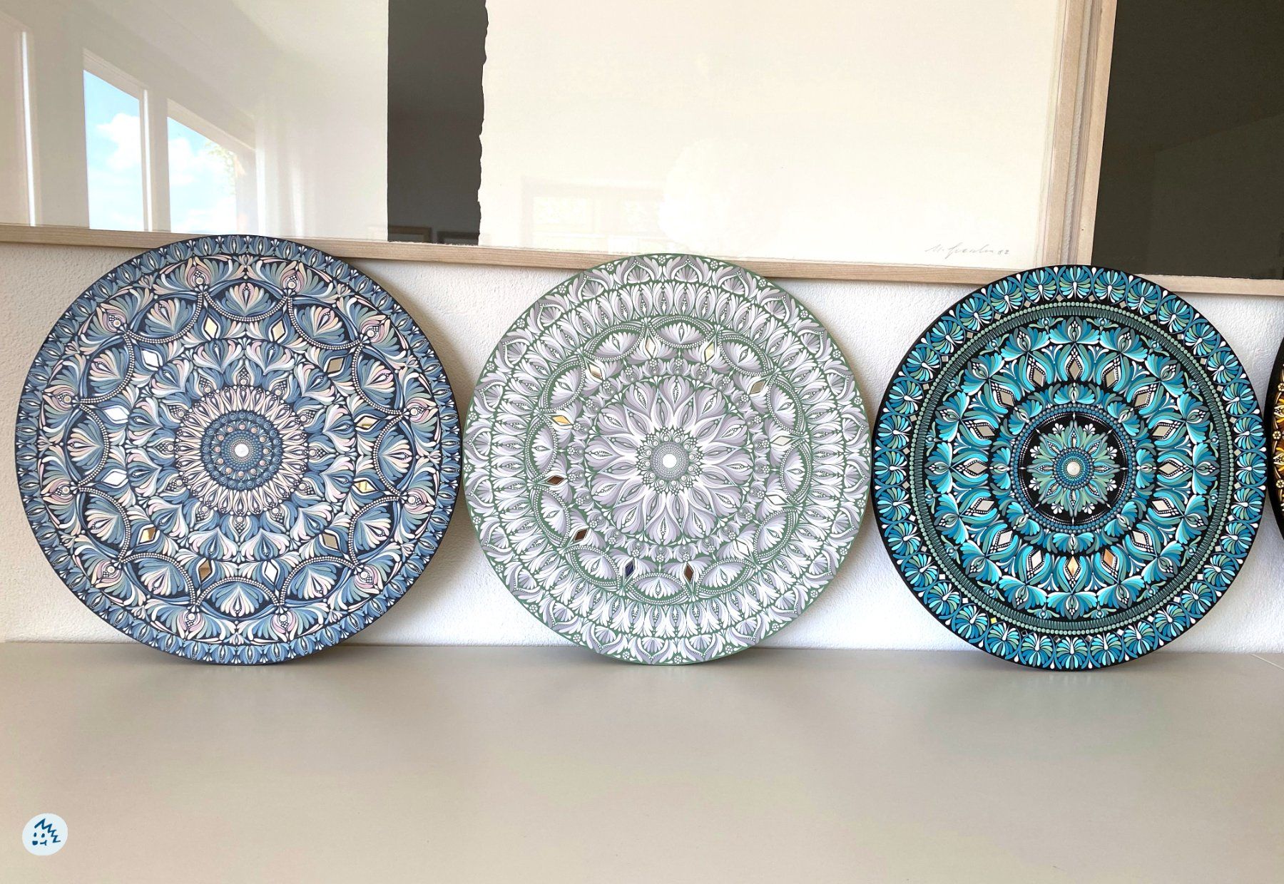 Gemälde: Mandala auf Holz, Mandala Bild, Geschenk, Wandbild, Deko – Neu und originalverpackt aus Fanas von Omibia 5