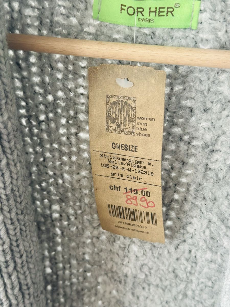 Pullover & Sweatshirts: Modischer Strickcardigan von For Her Paris, Onesize – Neu und originalverpackt aus Meggen von AuDa17 4