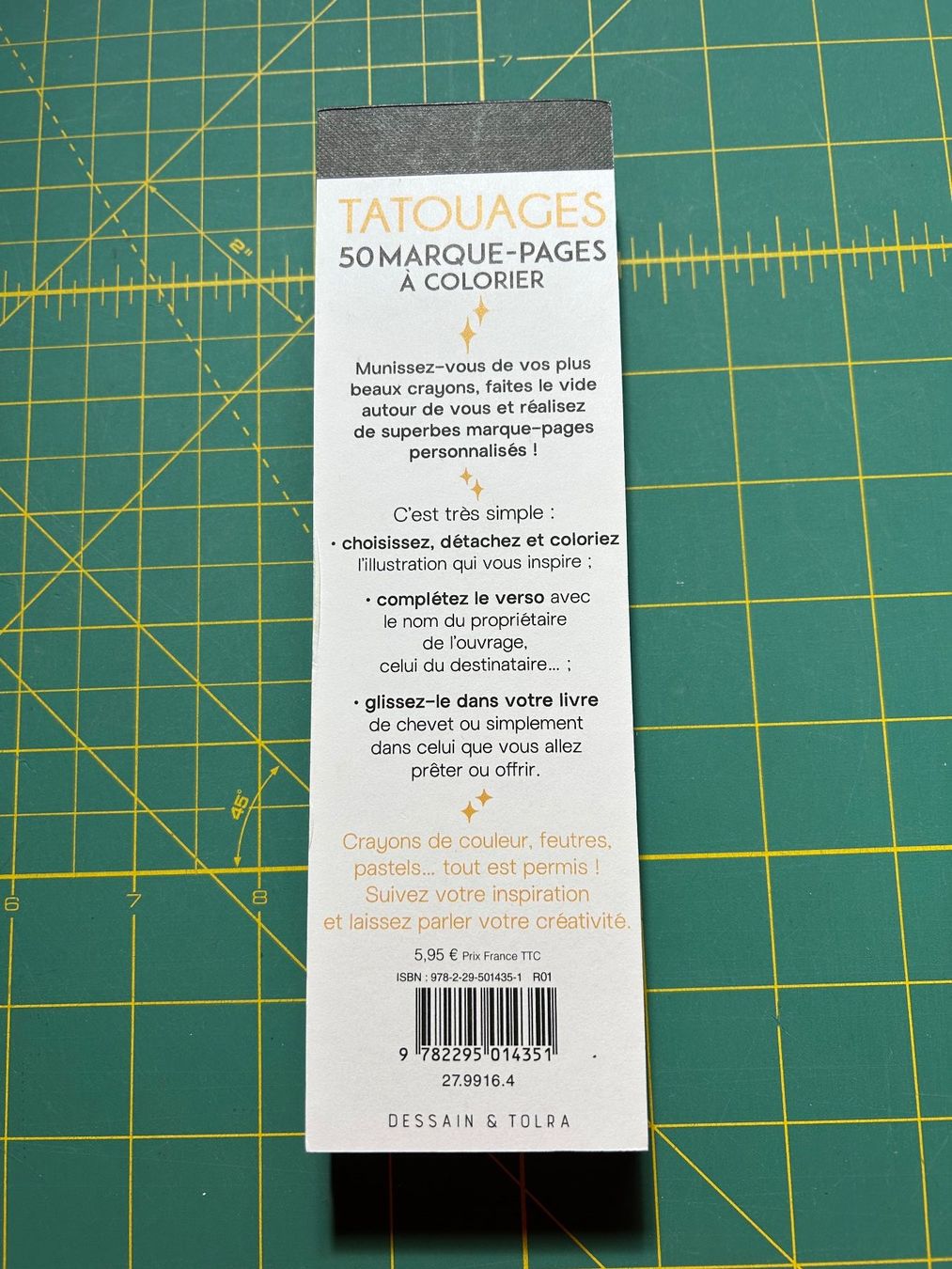 Altre raccolte & rarità: Marque-pages à colorier Tatouages – Nuovo (secondo la descrizione) da Bouveret venduto da sev_qj7l 1