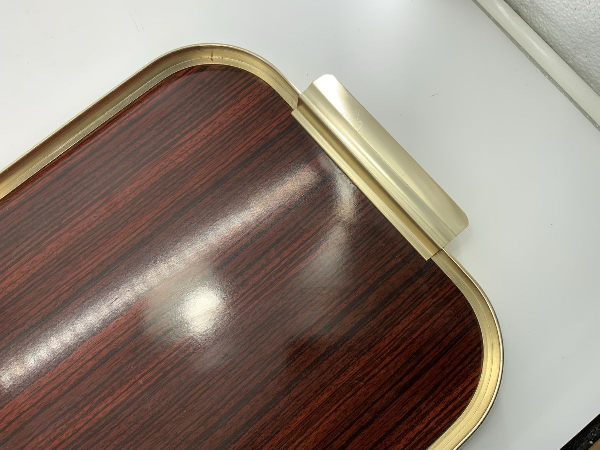 Piatti di portata: Retro Serviertablett, Holzoptik MB Made in Italy – Usato da Erlach venduto da silvia3235 7