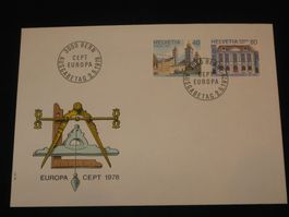 Werbemarken Europa FDC 1978 Nr. 607-608