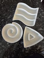3er Set Design Keramik Schalen, verschiedene Formen