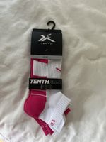 Tenth Run Sport Socks, Pink/White, Size 39-42, New!
