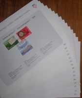Sammelblätter PTT 1984 - 1985 komplett