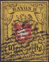 Rayon II (gelb) T.10 A3-RO, leuchtend schönes Stück, 750.-+