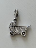 Charms Anhänger Kinderwagen mit Zirkonia neu