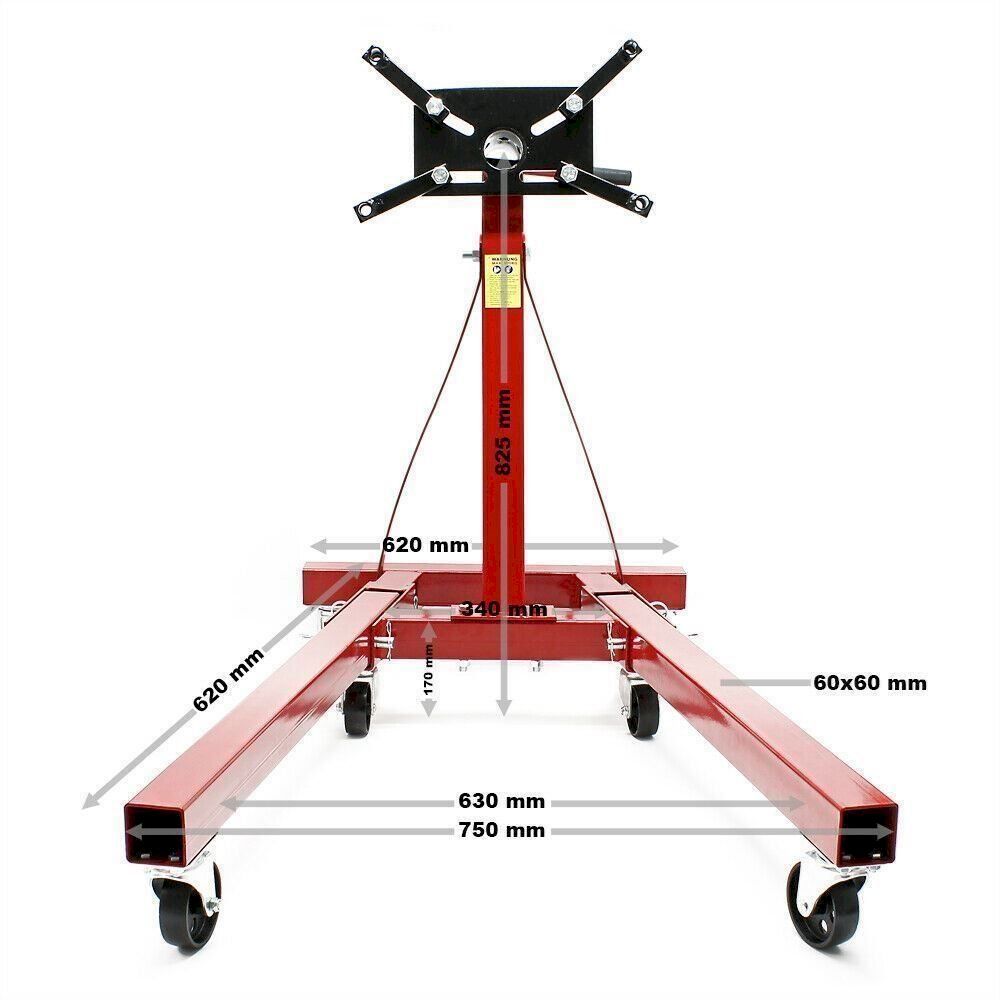 Industria automobilistica: WilTec 900kg Motorständer Motorheber – Nuovo e nell'imballaggio originale da Bottighofen venduto da zaap 4
