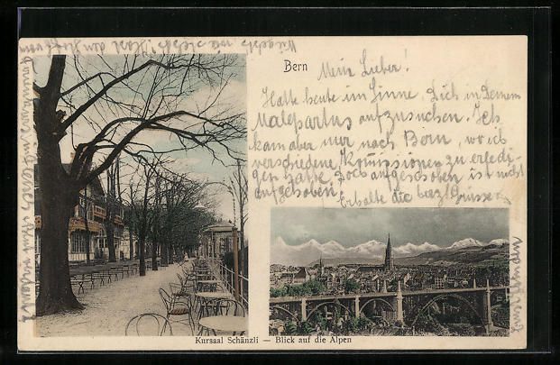 Cartes postales: Bern, Kursaal Schänzli, Blick auf die A – D'occasion à Berlin par bartko-reher
