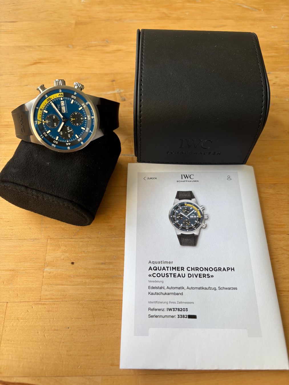 IWC Orologi: IWC Aquatimer Chronograph Cousteau Divers Calypso Edition – Usato da Birsfelden venduto da Mynos 1