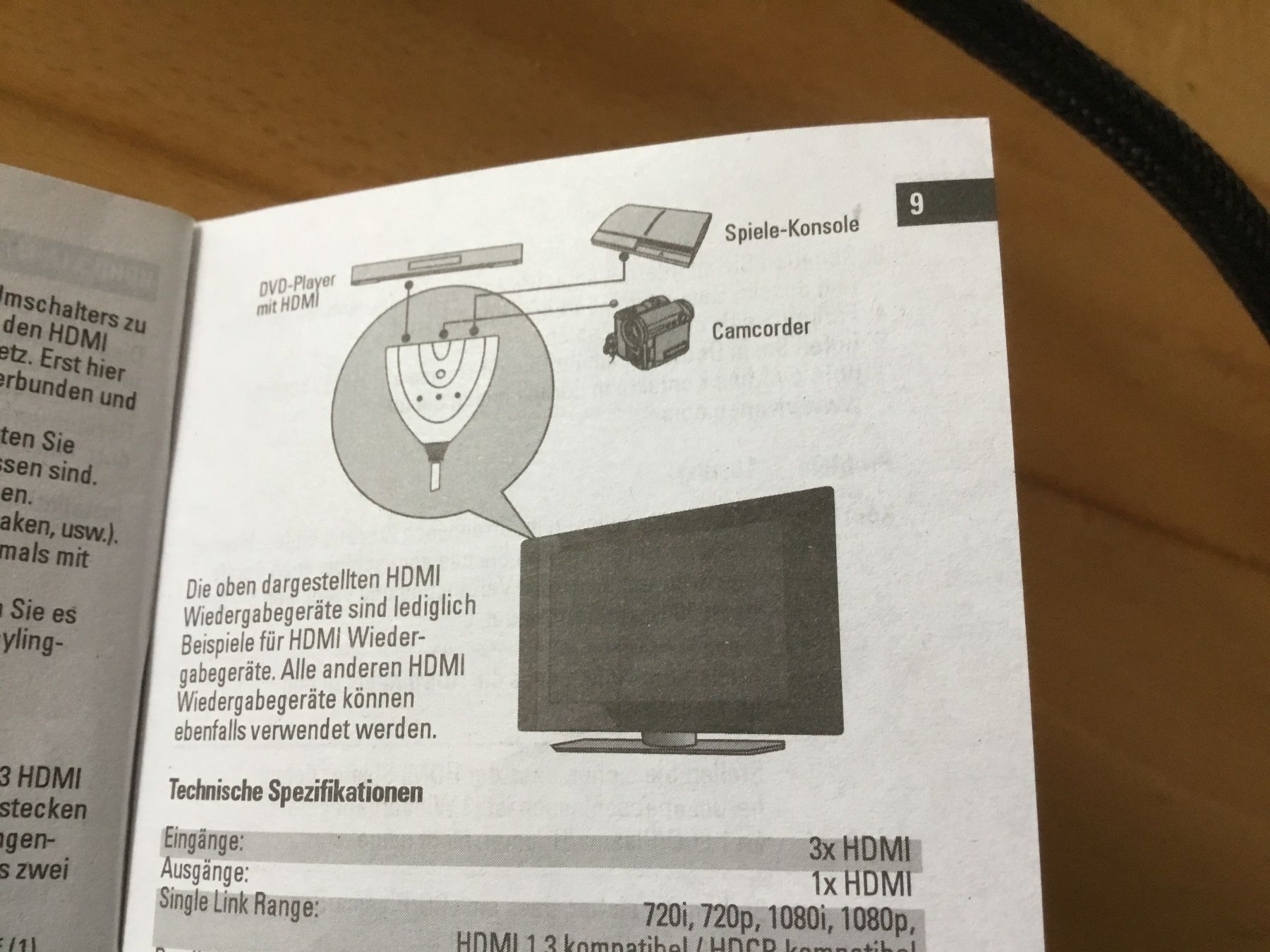 Kabel: HDMI Umschalter Vivanco HDMO 3.1A mit Kabel 80cm – Gebraucht aus Kerzers von Georges3210 6