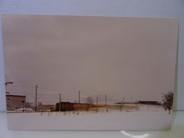 Winterfoto SBB Re 4/4" mit EC Zug im Schnee, Gossau18.2.1992