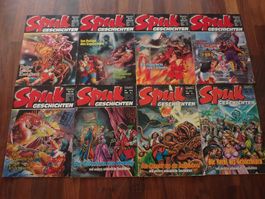 8 alte SPUK Geschichten Comic Hefte BASTEI tiefe Nummern