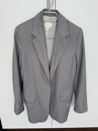 H&M Damen Blazer, Top Zustand, Grau, Grösse XS