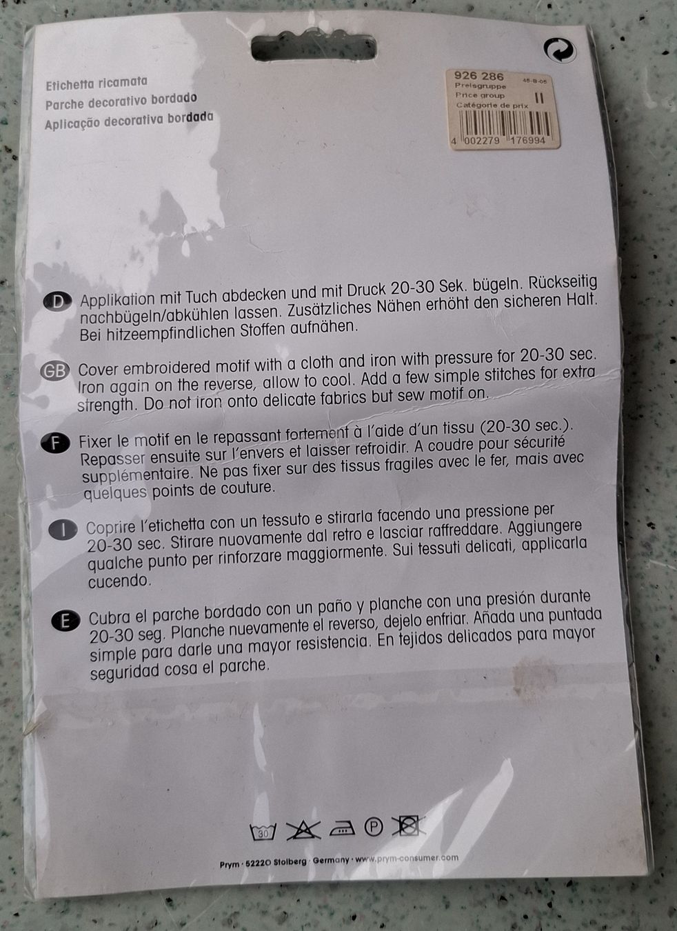 Toppe: Bügelbild Applikation – Nuovo (secondo la descrizione) da Dietikon venduto da Hirschkopf 3