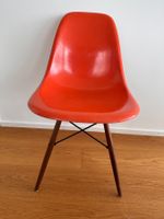 Original Eames Side Chair, Schale in Fiberglass orange/red