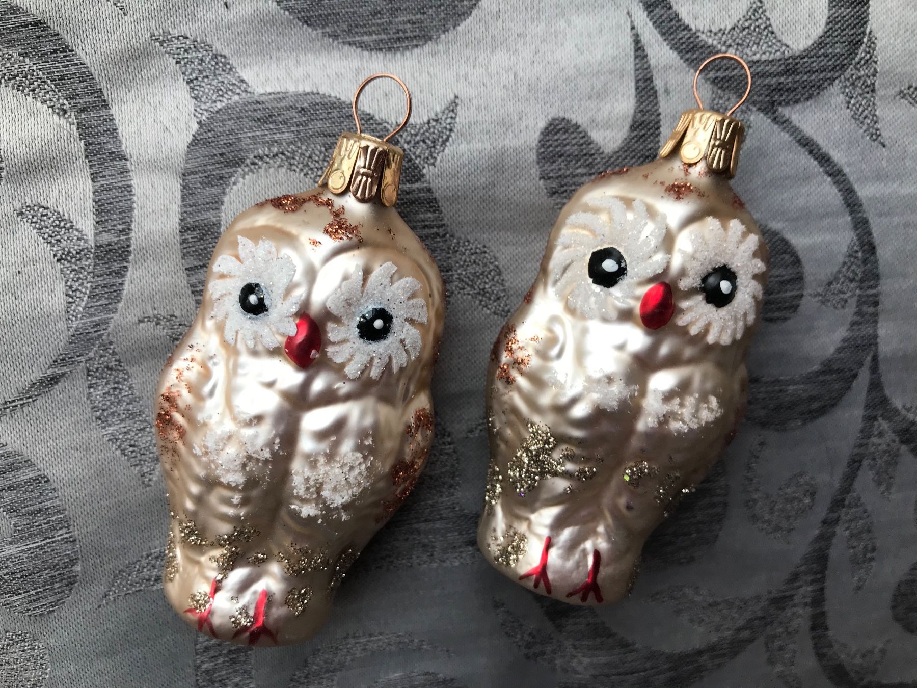Tutte le decorazioni: Eulen Eule Vogel Christbaumschmuck – Nuovo e nell'imballaggio originale da Alpnach Dorf venduto da marvo 1