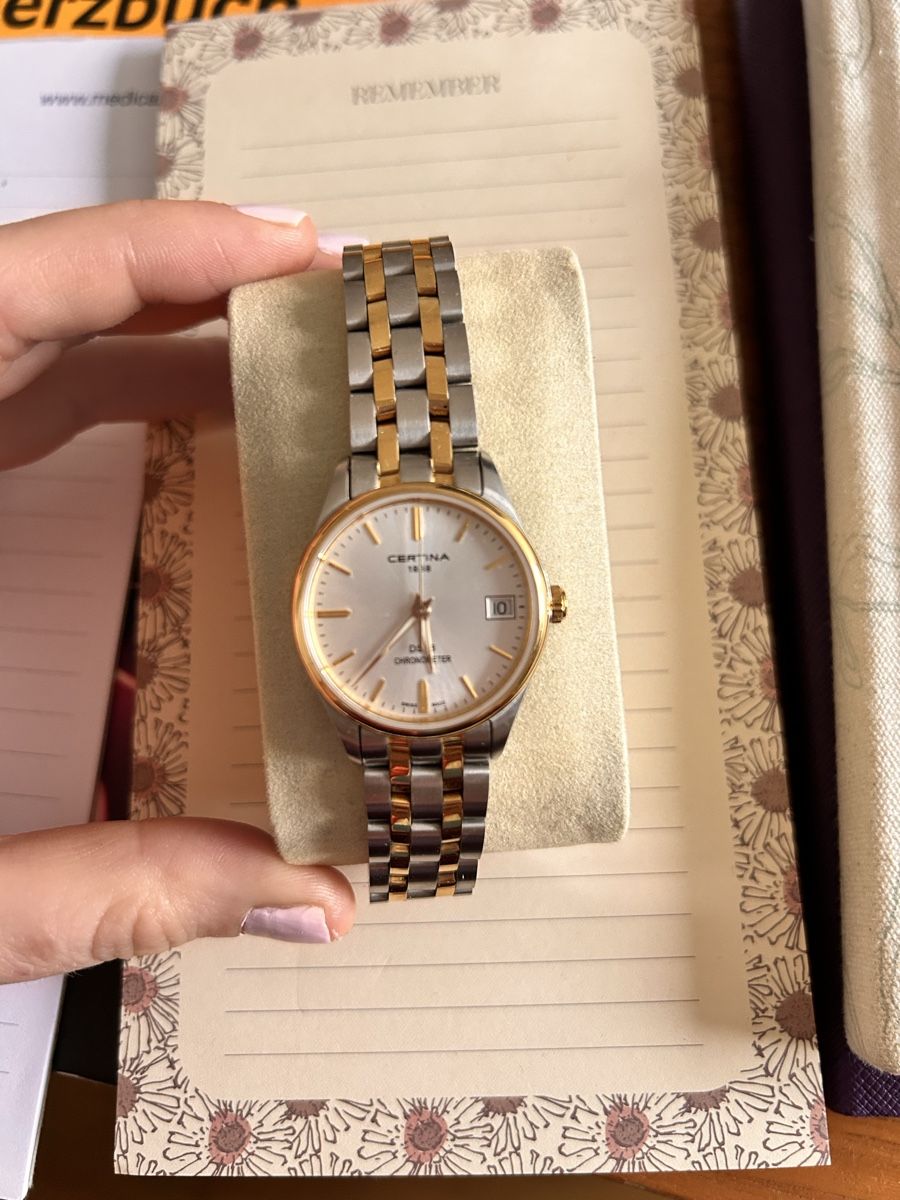 Certina Damen Uhr Chronometer Edelstahl Gold Top Zustand! (Gebraucht ...
