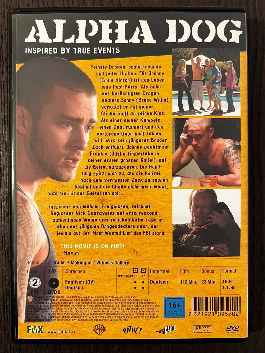 Tutti i DVDs: Alpha Dog – Usato da Zürich venduto da FilmFreunde 1
