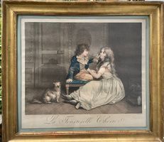 Gravure d'après Boilly La Tourtere..