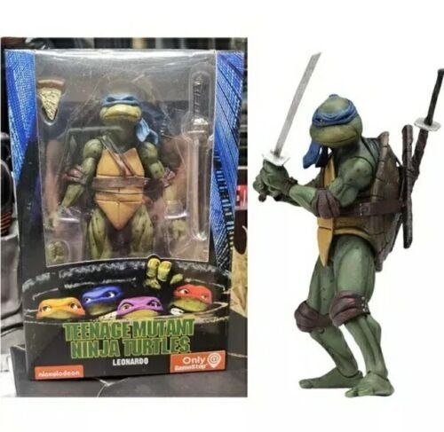 Bandai TMNT X Stranger Things Figur - Leonardo Vs Eleven 15 Cm