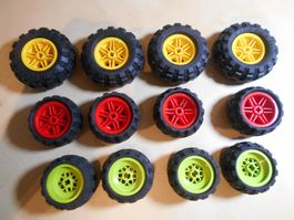 Lego Räder DM ca 55 / 43 / 40 mm  ( Set 805 )