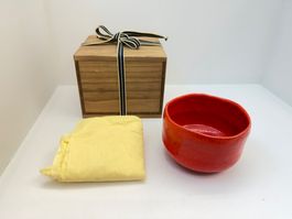 Teeschale Japan Chawan Keramik-  20. Jh. „Raku"