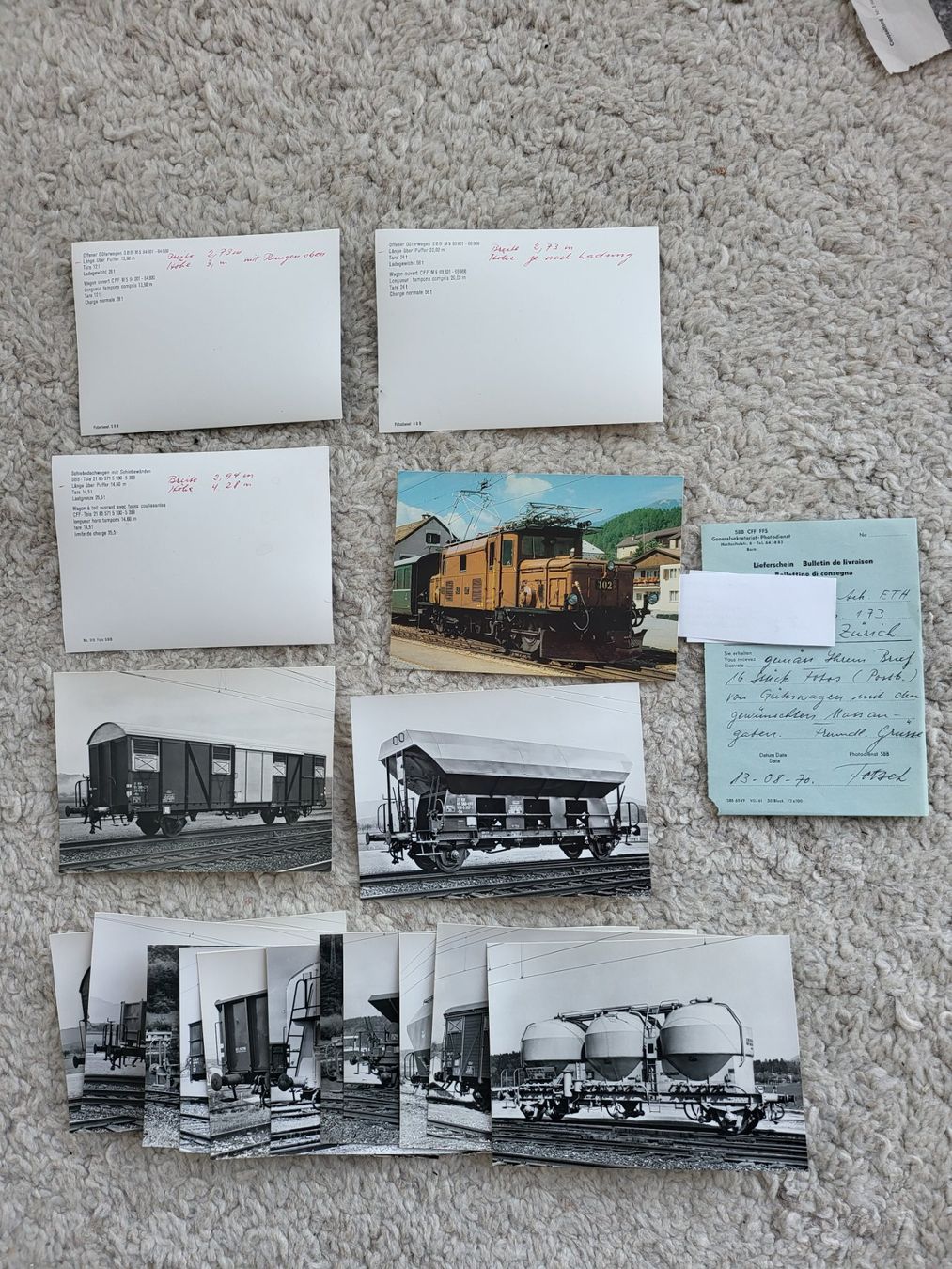 Cartoline postali: SBB Postkarten Einzelanfertigung Wagons 1970 – Usato da Horgen venduto da 2CH70