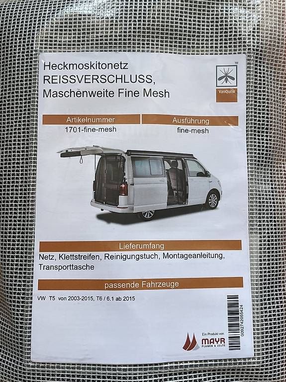 VW Autres accessoires pour camping: Moskitonetz VW T5/T6/T61 – Neuf (Voir description) à Bern par Zentro 2