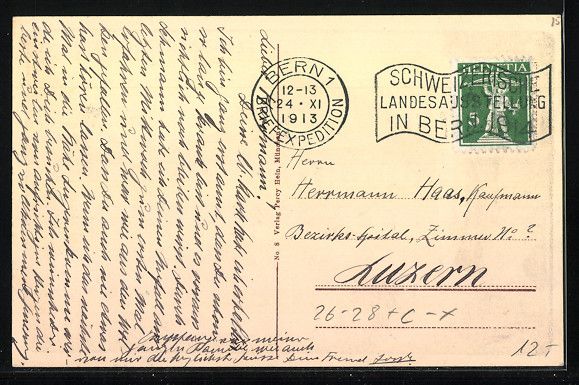 Cartoline postali: Steindruck-AK Bern, Abbild vom Rathaus – Usato da Berlin venduto da bartko-reher 1