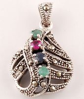 Anhänger mit Markasiten, Silber 925