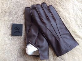 Handschuhe aus Hirschleder Kaninchenfell gefüttert NEU