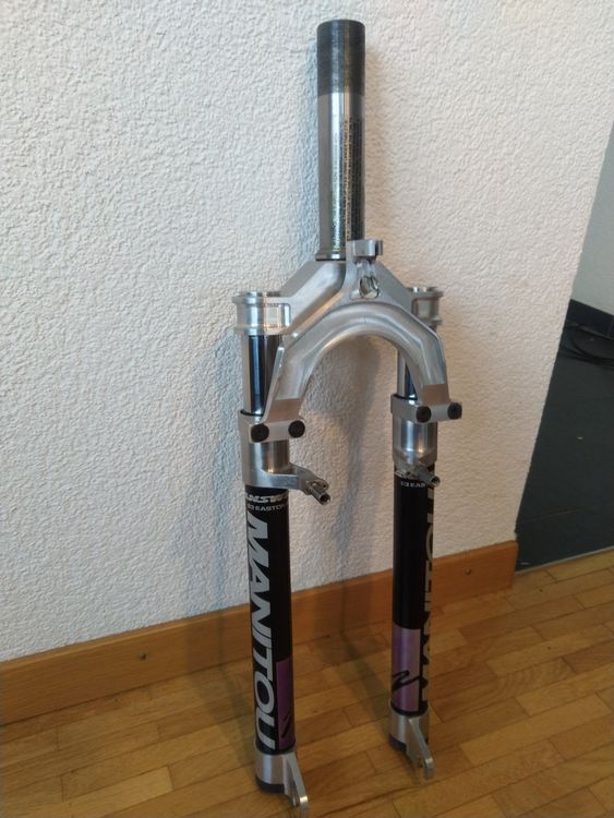 Fourche à Suspension Manitou Easton Vintage 26" - Pour VTT Ancien - À Réparer Ou Pour Pièces