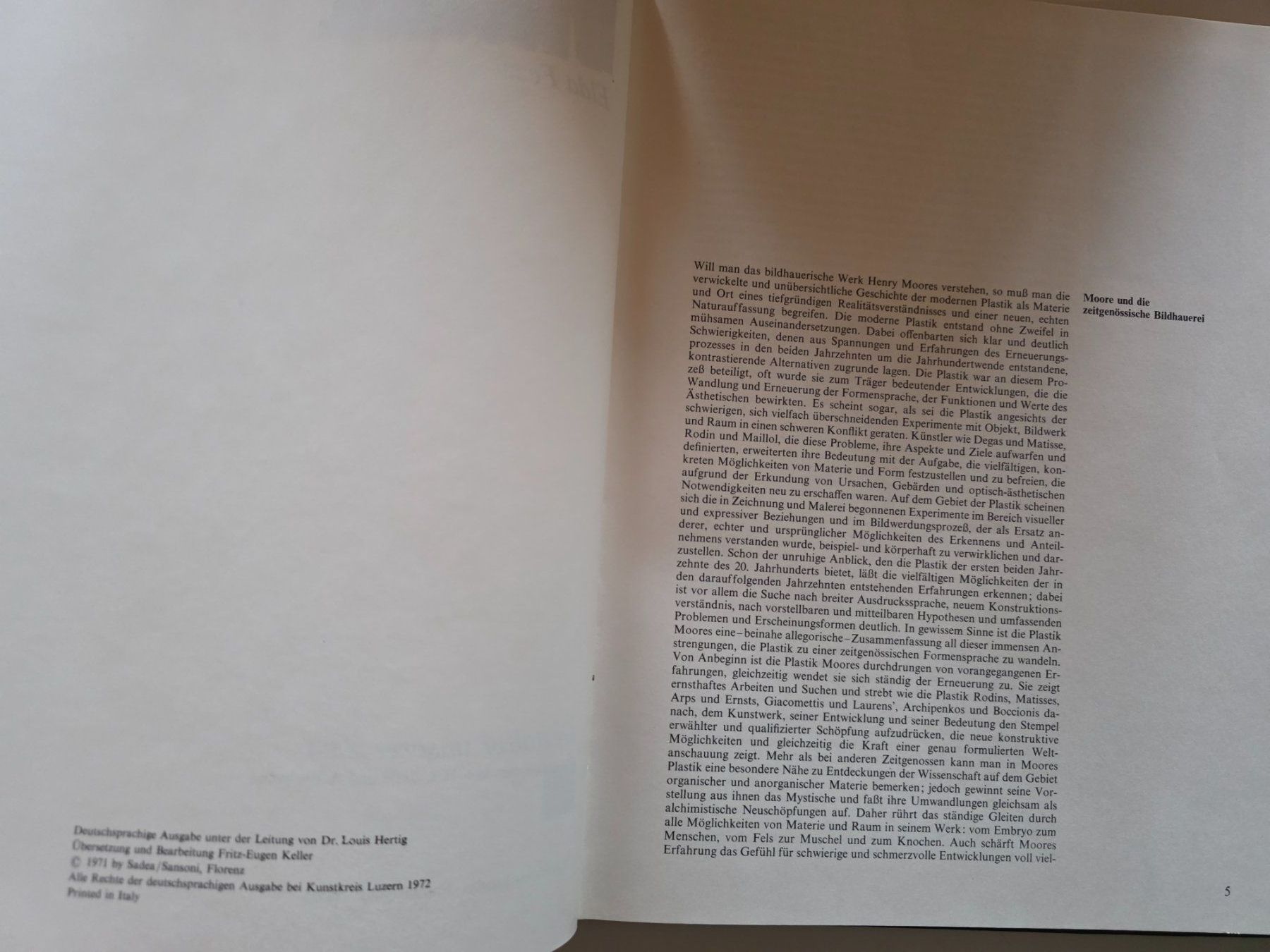 Libri: Henry Moore - Gestalter unserer Zeit - 1971 – Usato da Walterswil BE venduto da Lonitti 5
